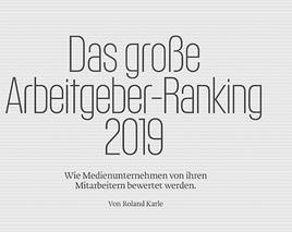 Die 55 besten Arbeitgeber der Medienbranche