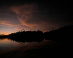 Sonnenaufgang am Amazonas