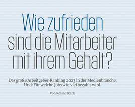 Wo Journalisten mit ihrem Gehalt zufrieden sind – und wo nicht