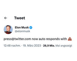 Elon Musk: Kothaufen für Journalisten