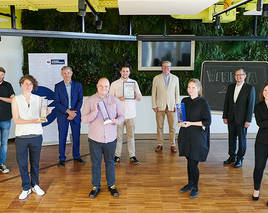 Nicole Selmer, Paul Vogt, Moritz Ablinger, Stefanie Riegler, Andreas Liberda erhalten „Winfra-Preise“